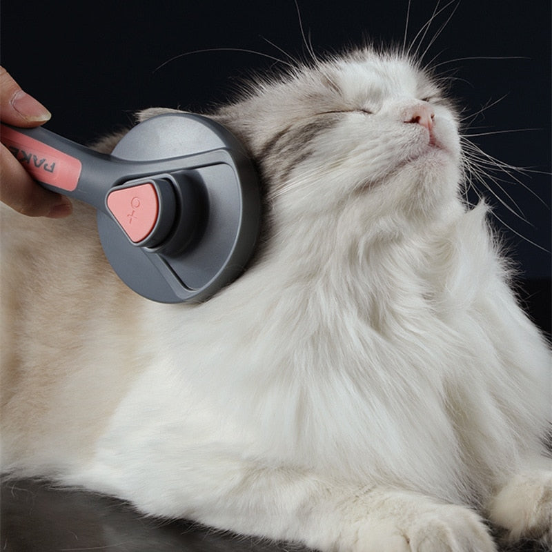 NNEOBA Cat Comb Dog Hair Remover Brush Pet Grooming Slicker Comb Removes Tangled  Self Cleaning Pet Supplies Accessories-2
