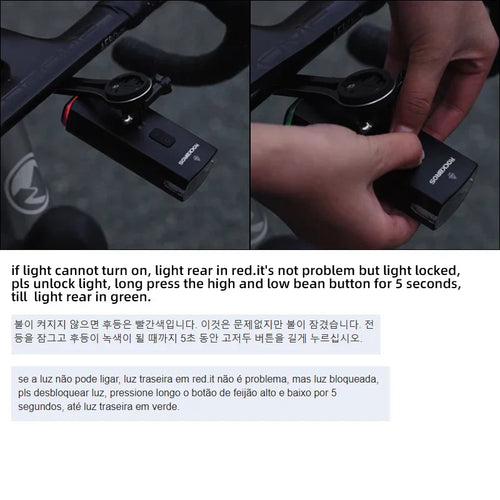 3000LM Bike Headlight 10000mAh Power Bank Black-1