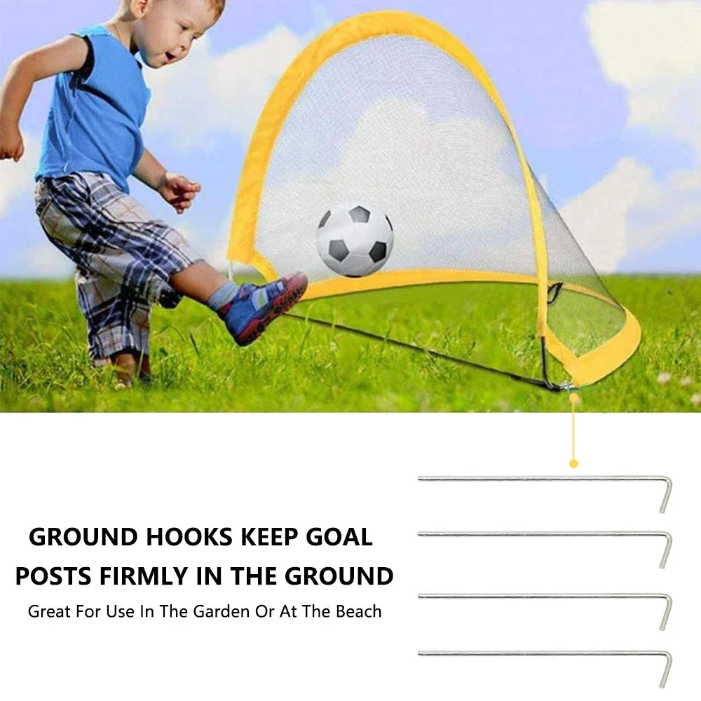 Foldable Training Goal Net Kit for Kids-3
