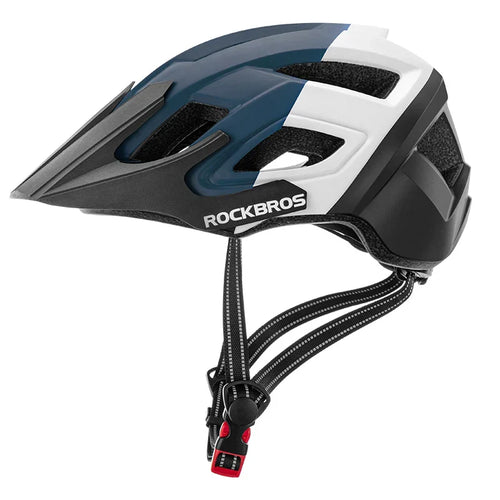 Breathable Shockproof Cycling Safety Helmet Blue White-0