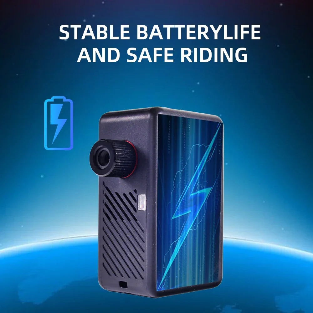 Mini Electric Bike Air Pump 120PSI Pocket-Sized with Digital Display Black-4