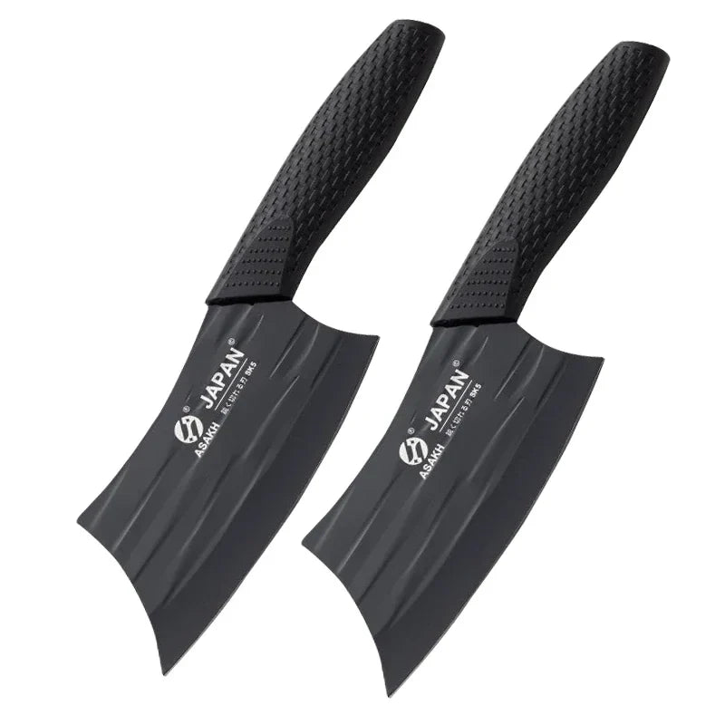 NNEOBA 2-Piece Kitchen Knife Set Black