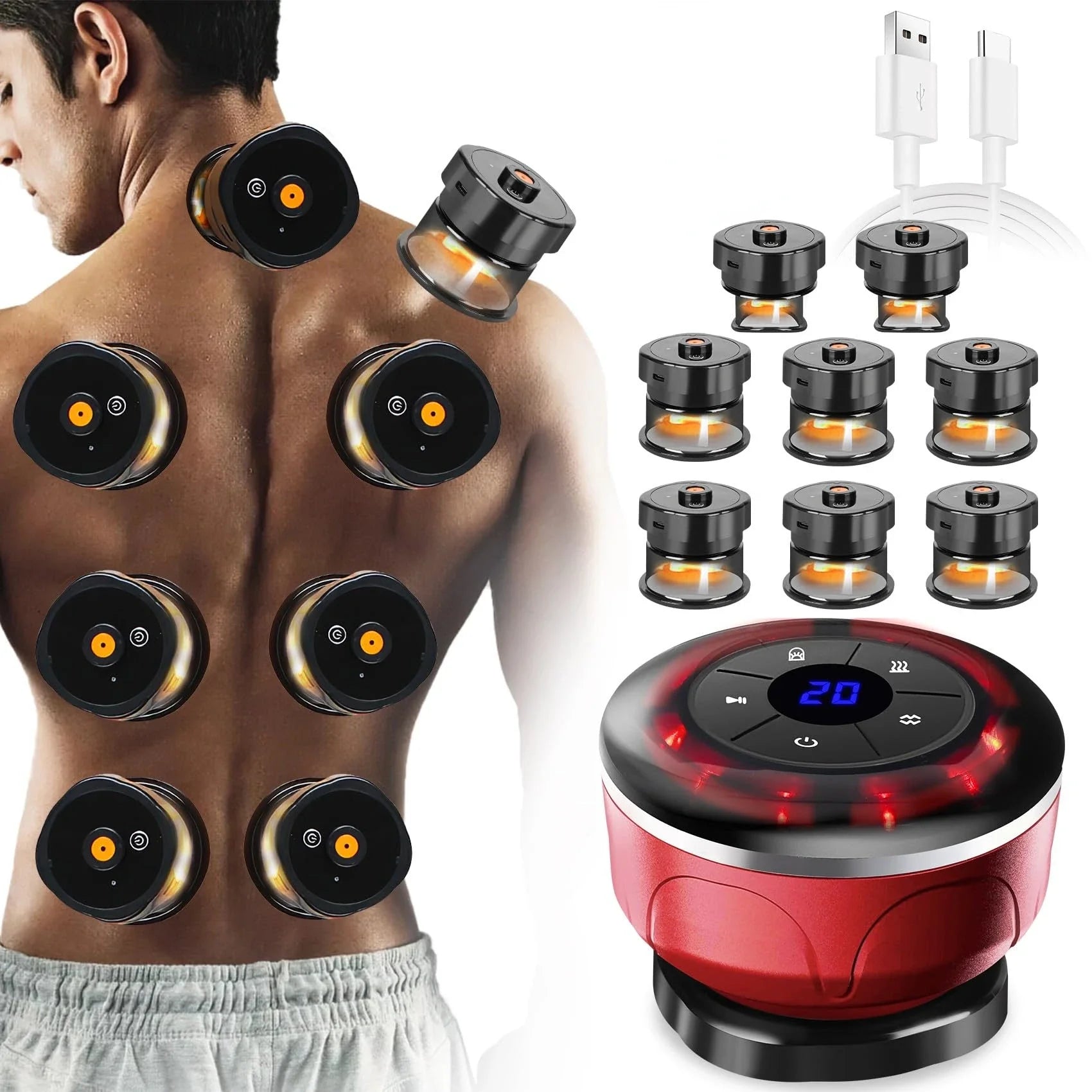 NNEOBA Electric Cupping Massager Set