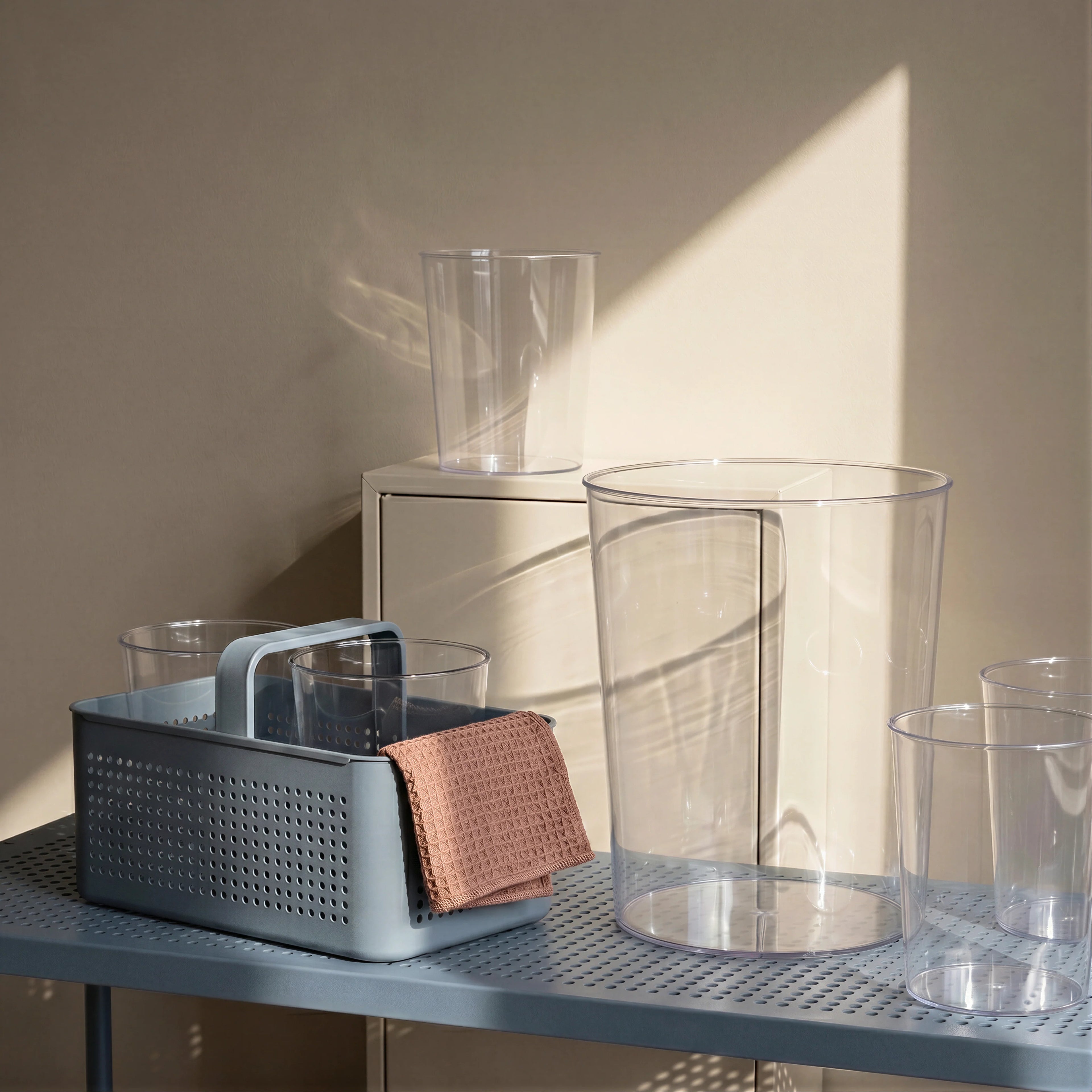 Clear Rubbish Bin - Practical & Stylish Waste Bin-0