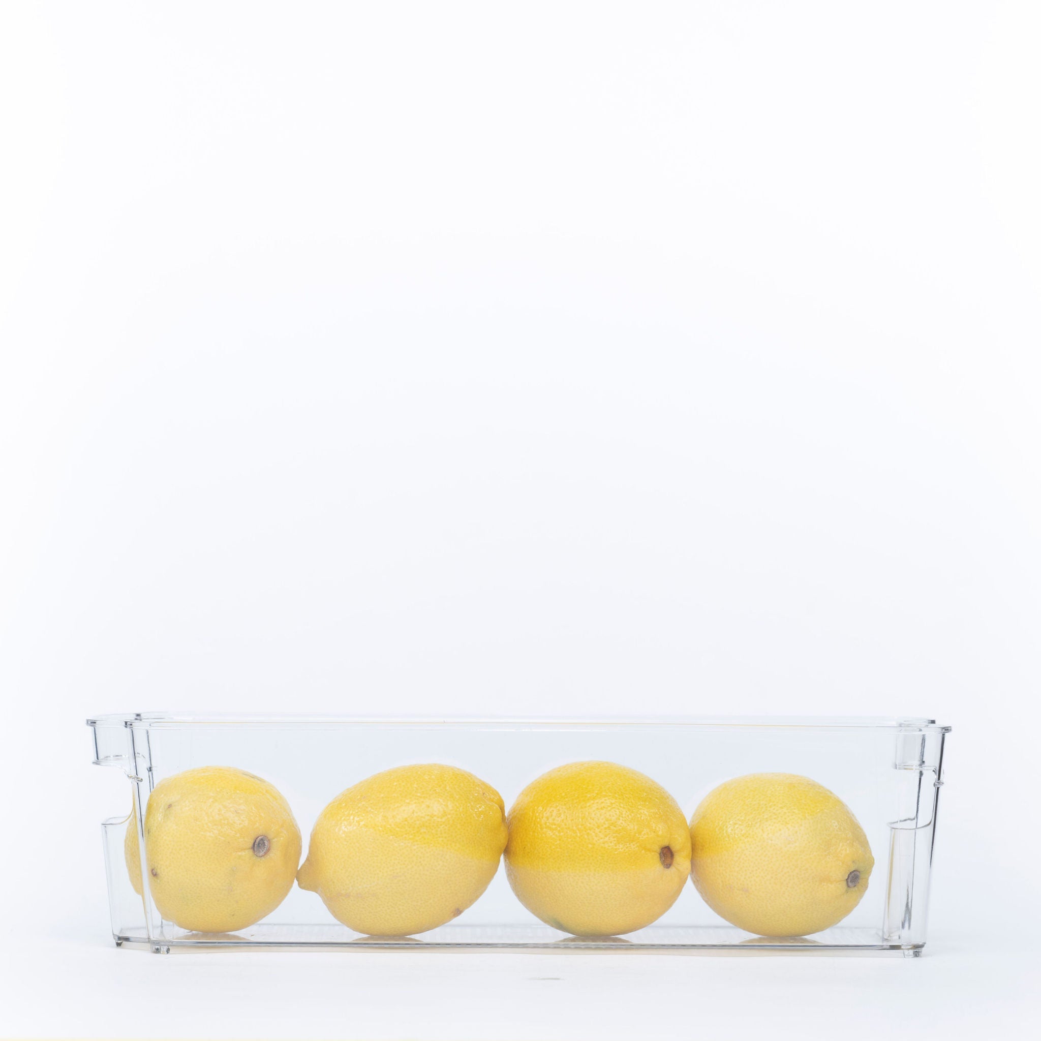 Clear Storage Tub With Handles - Medium