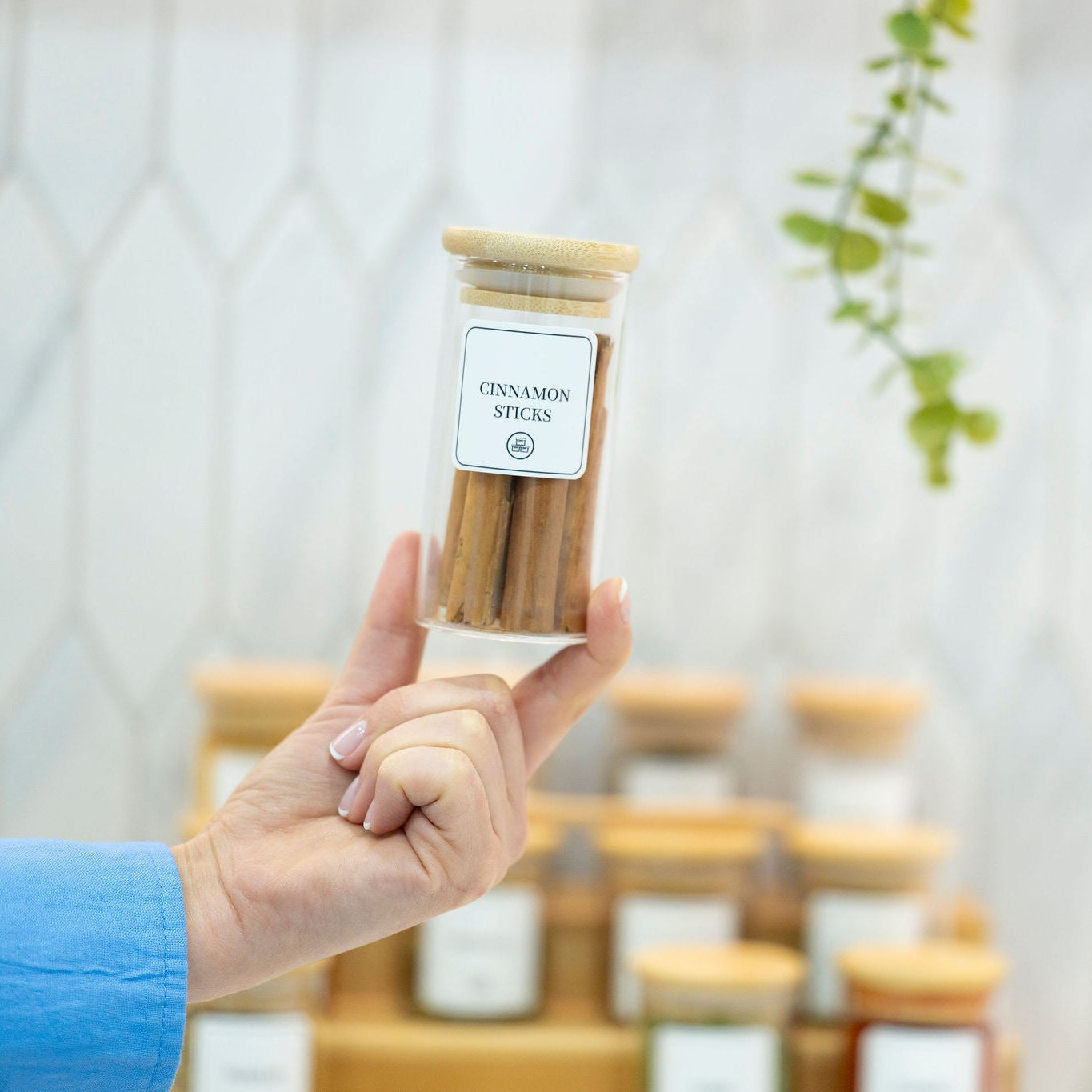 Spice Jar with Bamboo Lid - 160ml-1