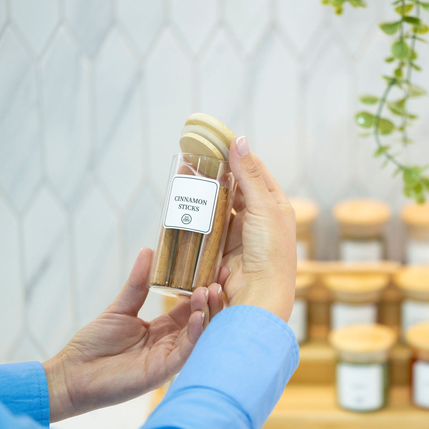 Spice Jar with Bamboo Lid - 160ml-0