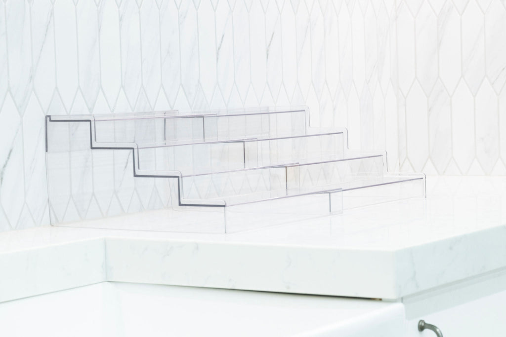 Expandable 4-Tier Clear Spice Rack Organiser-2