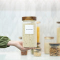 Acacia Screw-On Glass Jar -1200ml