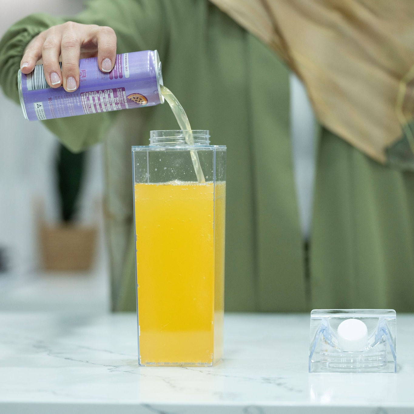 Clear Drink Container – 1 Liter