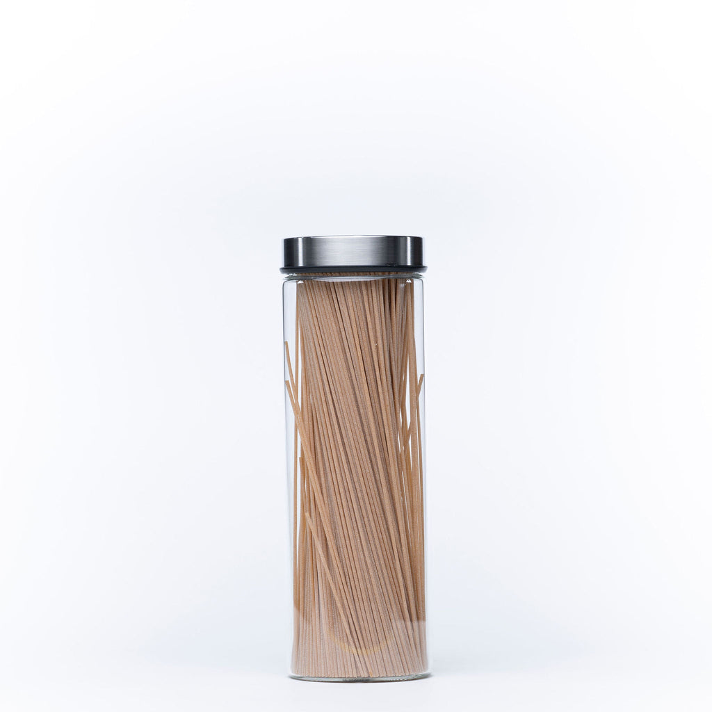 Glass Storage Jar – 1300ml with Clear Stainless Lid