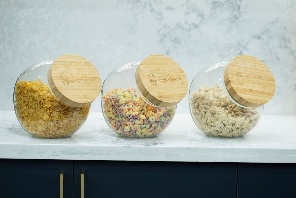 Round Tilt Glass Jar with Bamboo Lid – 4 L-3