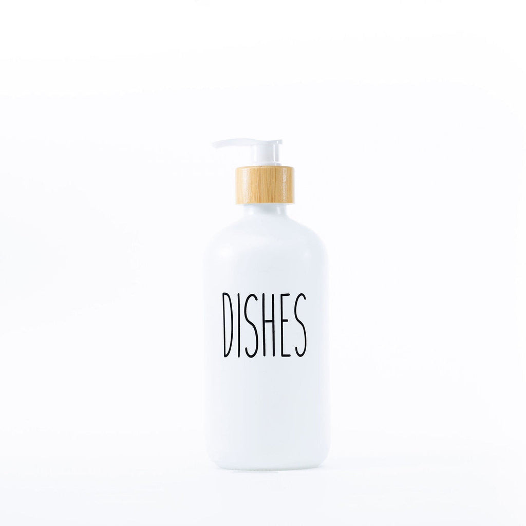 White Glass Pump Bottle – 500 ml Refillable Dispenser-1