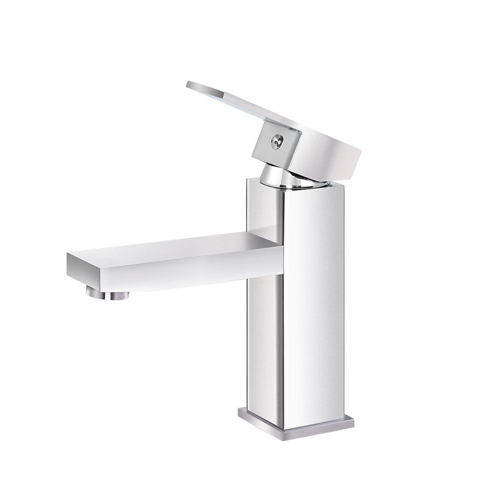 NNEDSZ Basin Mixer Tap Faucet Bathroom Vanity Counter Top WELS Standard Brass Silver