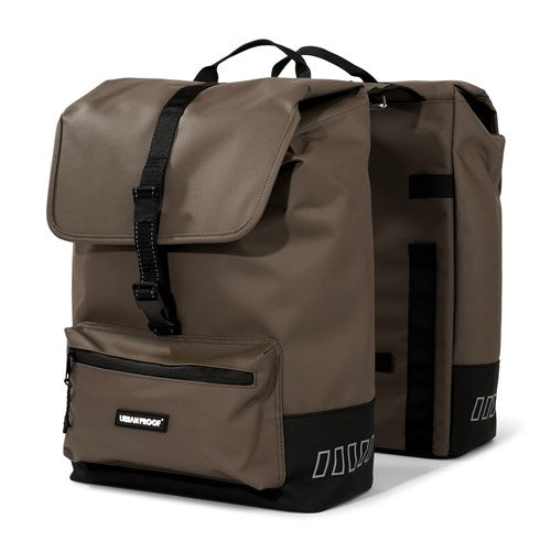 Urbanproof double cargo bag up recycle 38l brown-0