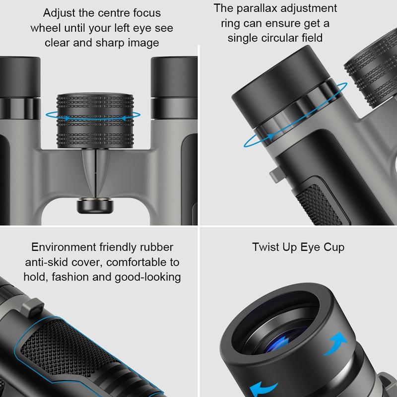 NNEIDS 25X Binoculars For Bird-Watching Hunting And Hiking - Bak4 Prism