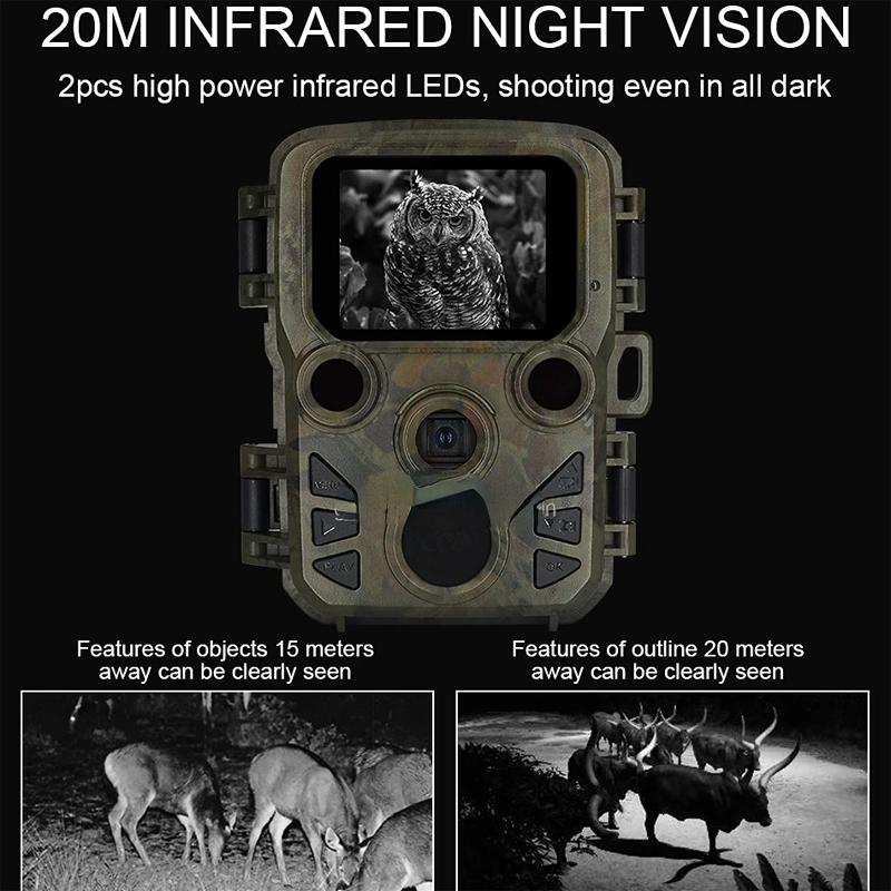 NNEIDS Outdoor Night Vision Hunting Camera With 4K Hd And Infrared Induction Camouflage Design