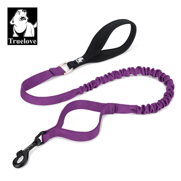 True Love Military Dog Leash 2.5 cm width and 1.4 m length - Purple L
