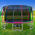 Everfit 16FT Trampoline for Kids w/ Ladder Enclosure Safety Net Rebounder Colors-0