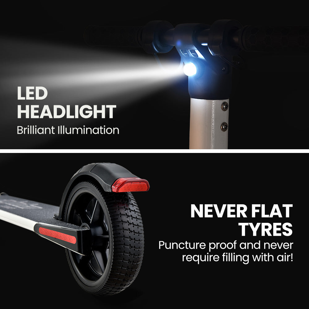 NNEMB Peak 300W 10Ah Electric Scooter-Suspension-for Adults or Teens-White