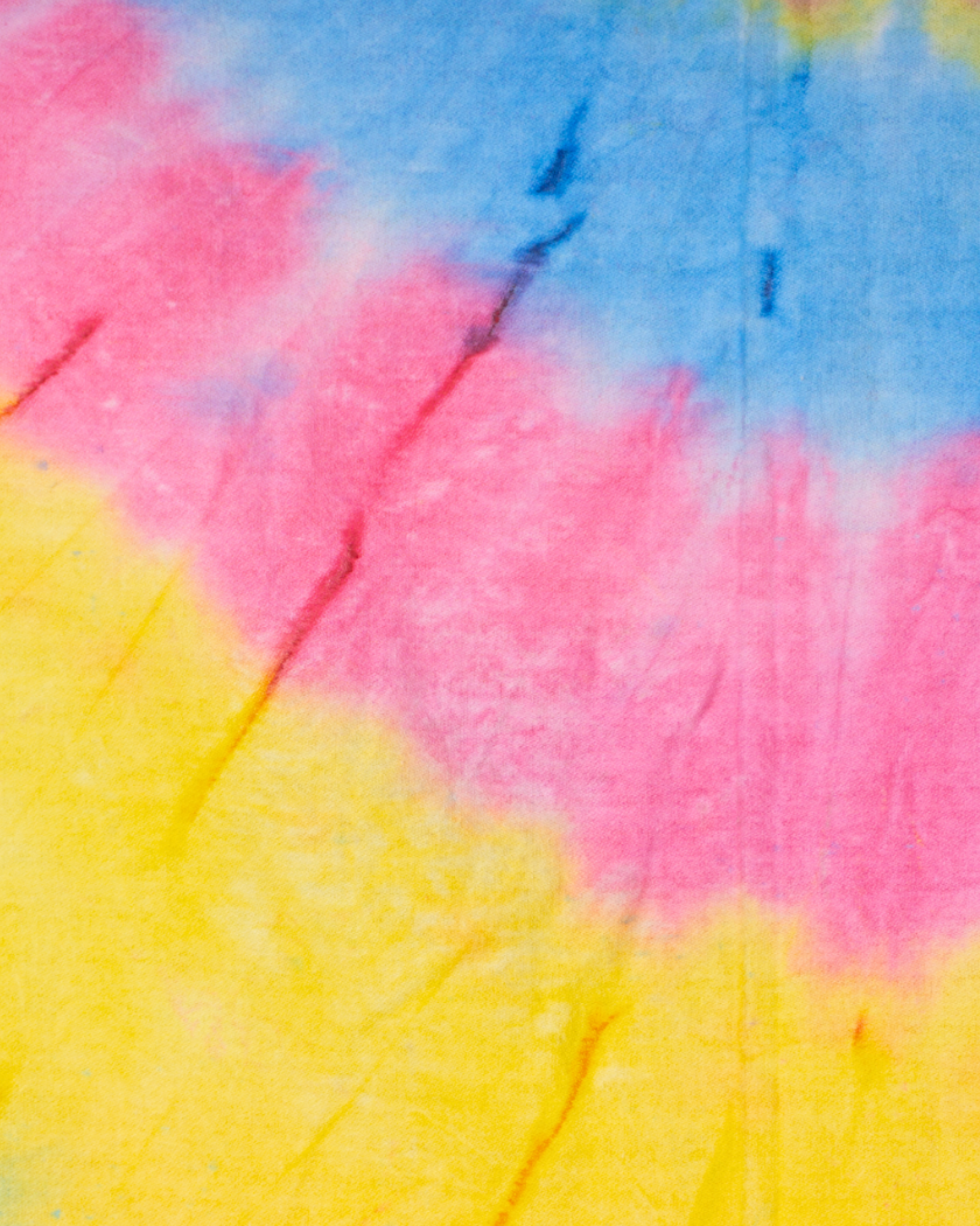 Quick-Dry Cotton Towel – Lightweight Beach & Travel Towel – Ocean Blue & Lemon – Tie Dye-3