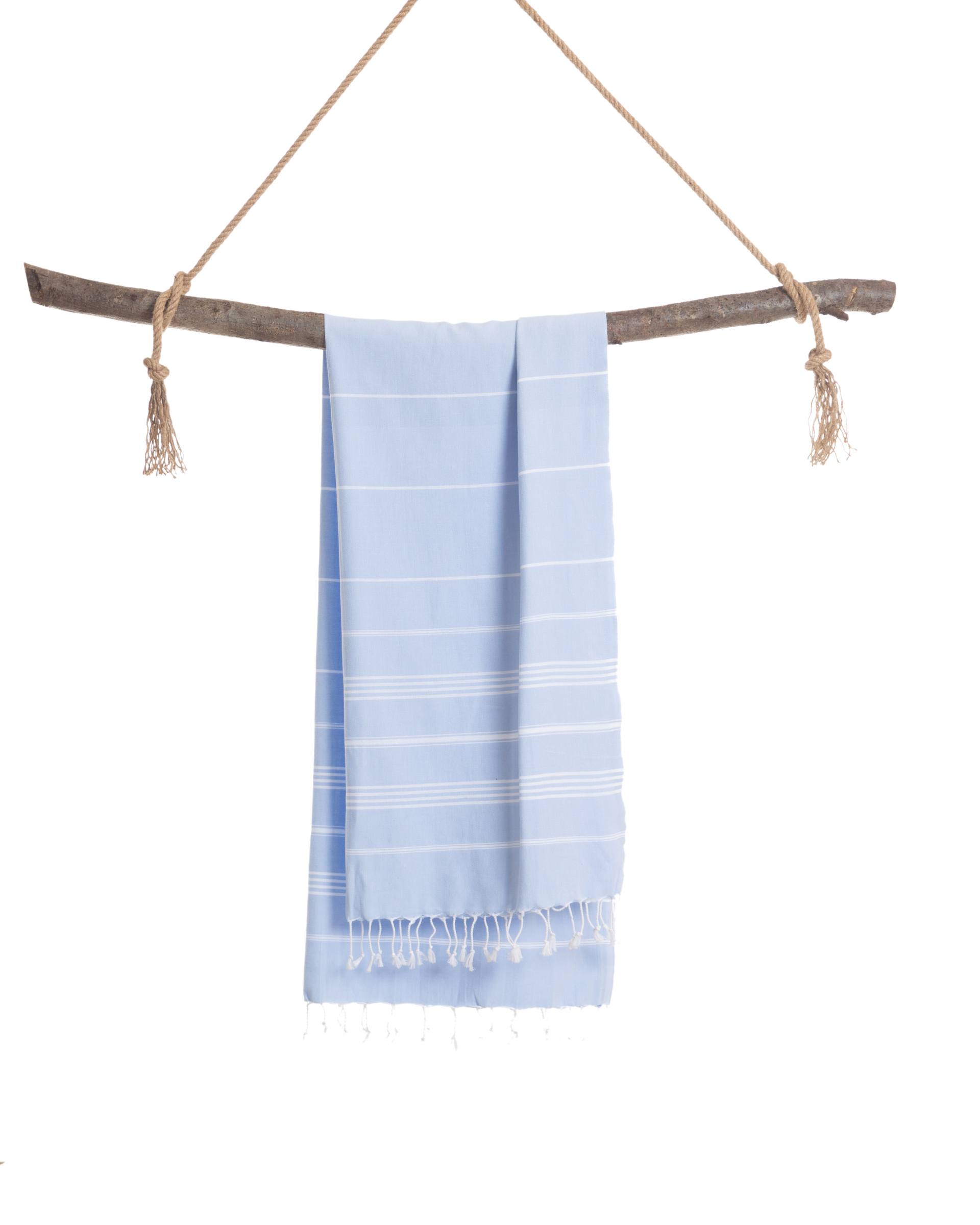 Quick-Dry Cotton Towel – Lightweight Beach & Travel Towel – Light Blue – Ipanema-2