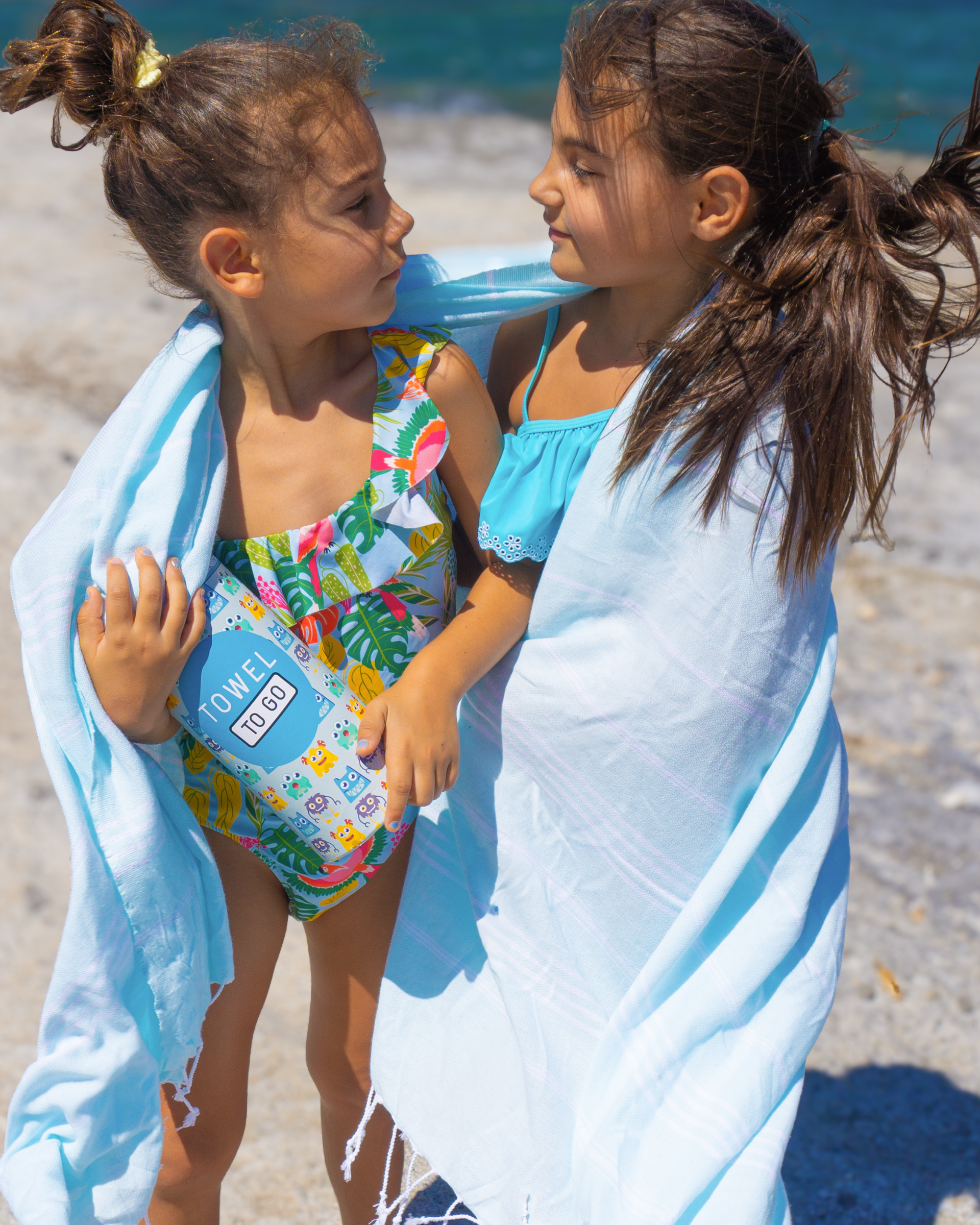 Ipanema Kids Hammam Turkish Towel with Recycled Gift Box, Mint-1