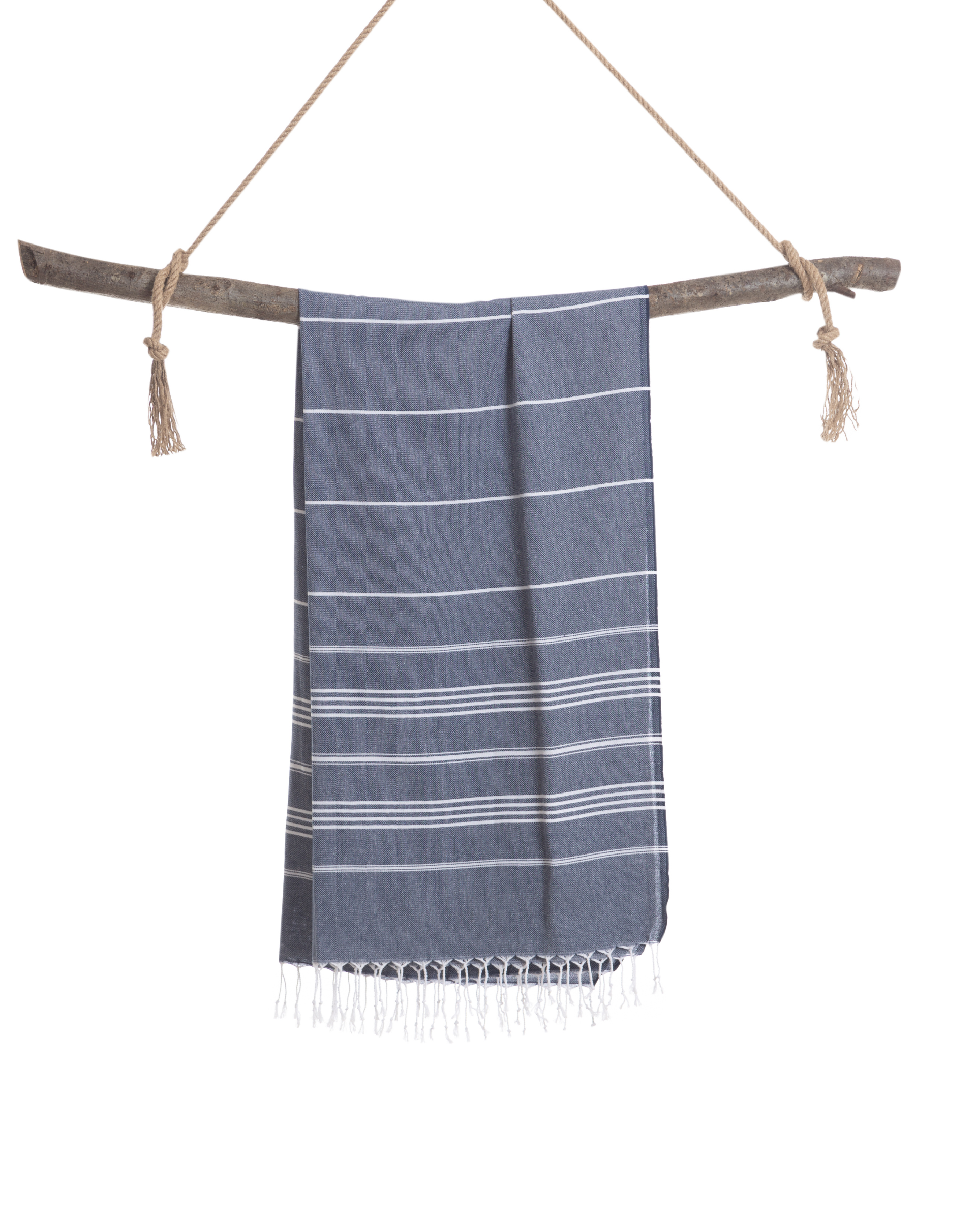 Quick-Dry Cotton Towel – Lightweight Beach & Travel Towel – Ocean Blue – Ipanema-2
