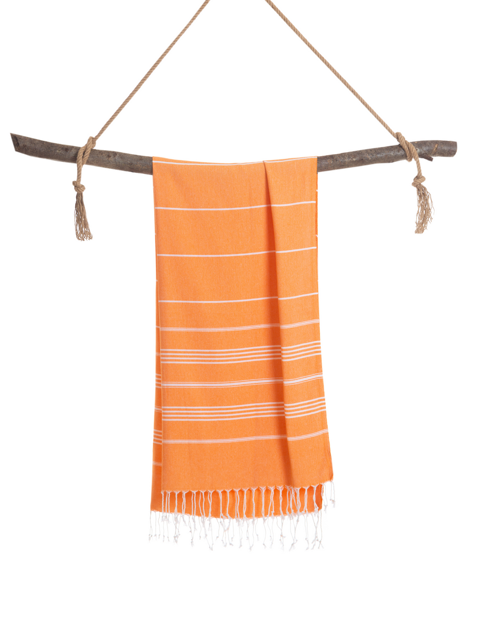 Quick-Dry Cotton Towel – Lightweight Beach & Travel Towel – Orange – Ipanema-2