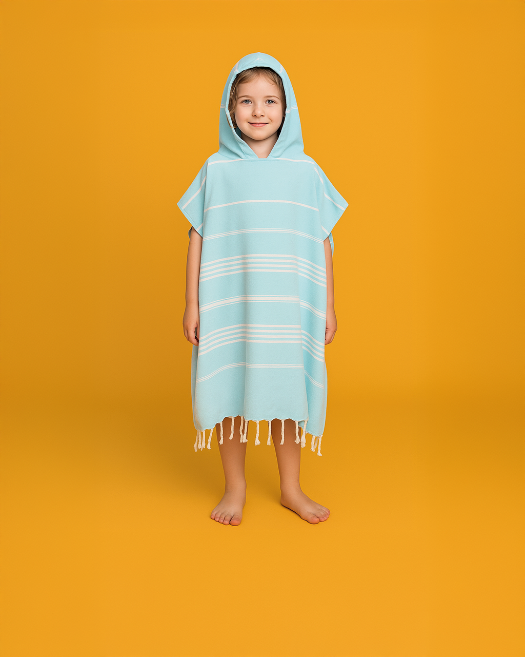 Ipanema Kids Poncho Towel with Recycled Gift Box, Mint-0