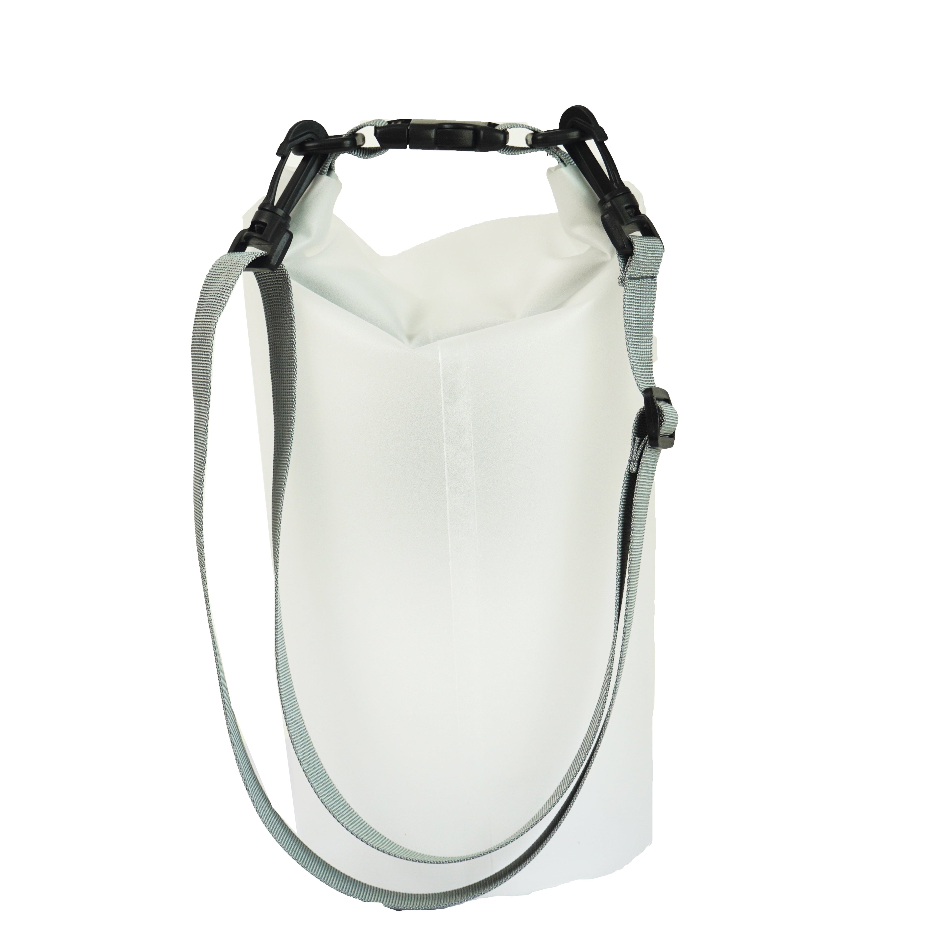 Towel to Go Roll N Go Bag – Waterproof & Transparent Dry Bag, Grey (5 Liters)-2