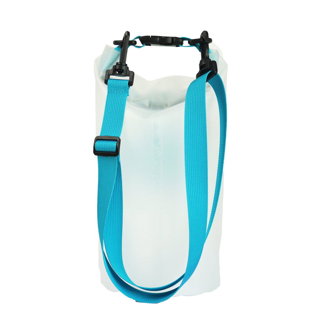 Towel to Go Roll N Go Bag – Waterproof & Transparent Dry Bag, Blue (5 Liters)-2