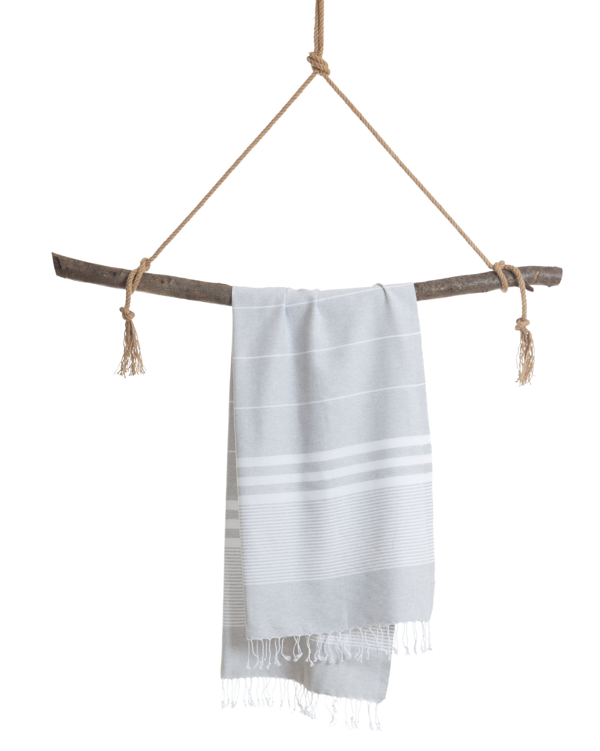Quick-Dry Cotton Towel – Lightweight Beach & Travel Towel – Grey – Malibu-2