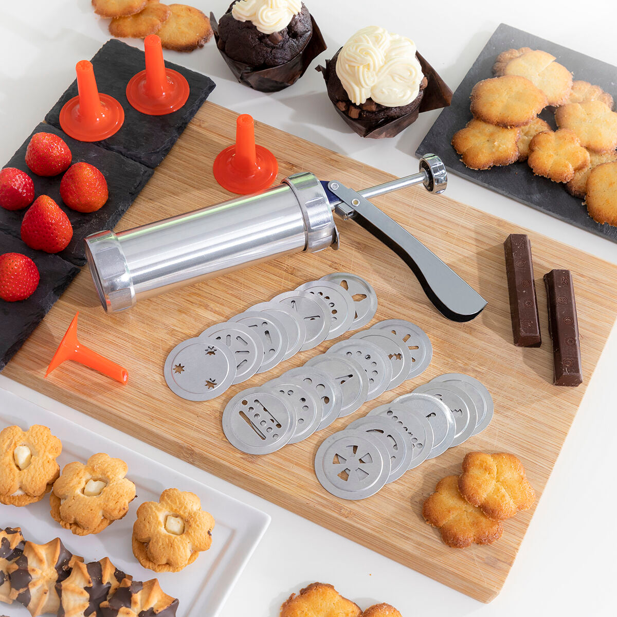 2-in-1 Biscuit Maker and Piping Gun Prekies InnovaGoods-8