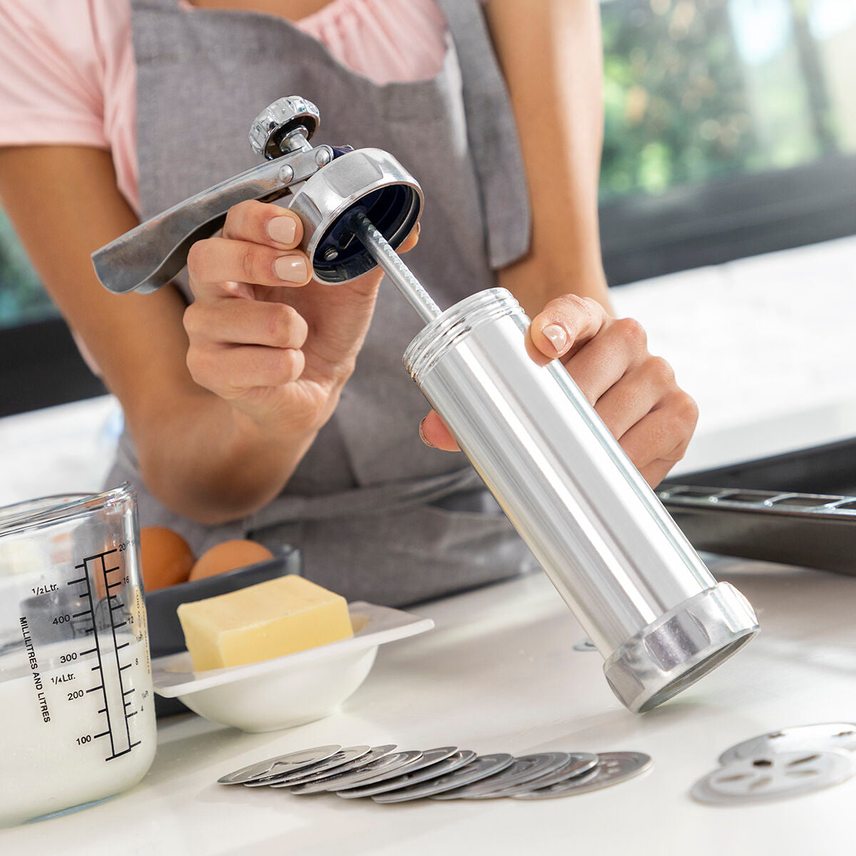 2-in-1 Biscuit Maker and Piping Gun Prekies InnovaGoods-6