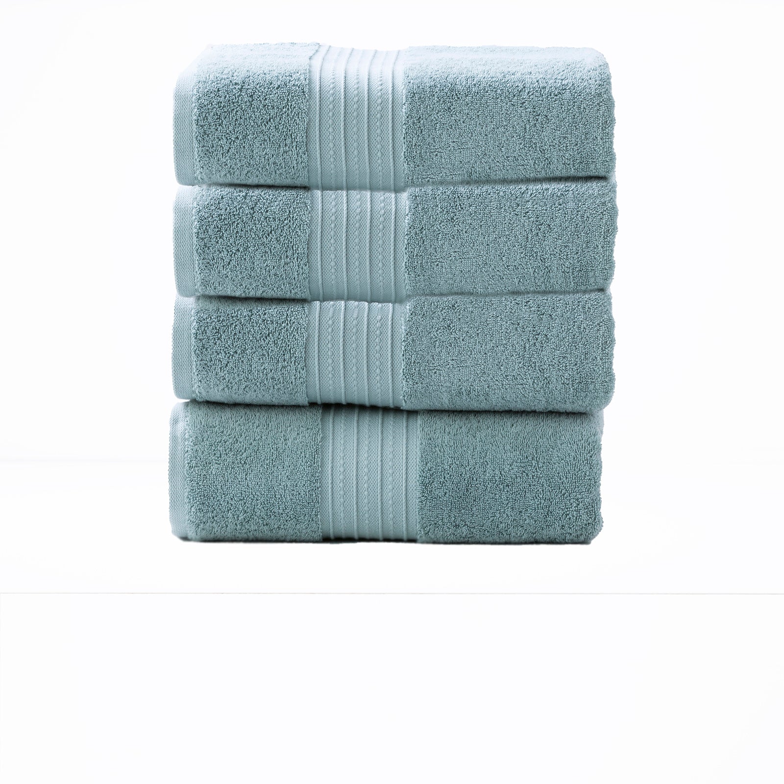 Brentwood 650 GSM Low Twist 4 Piece Bath Gray Mist Towel by Renee Taylor-0