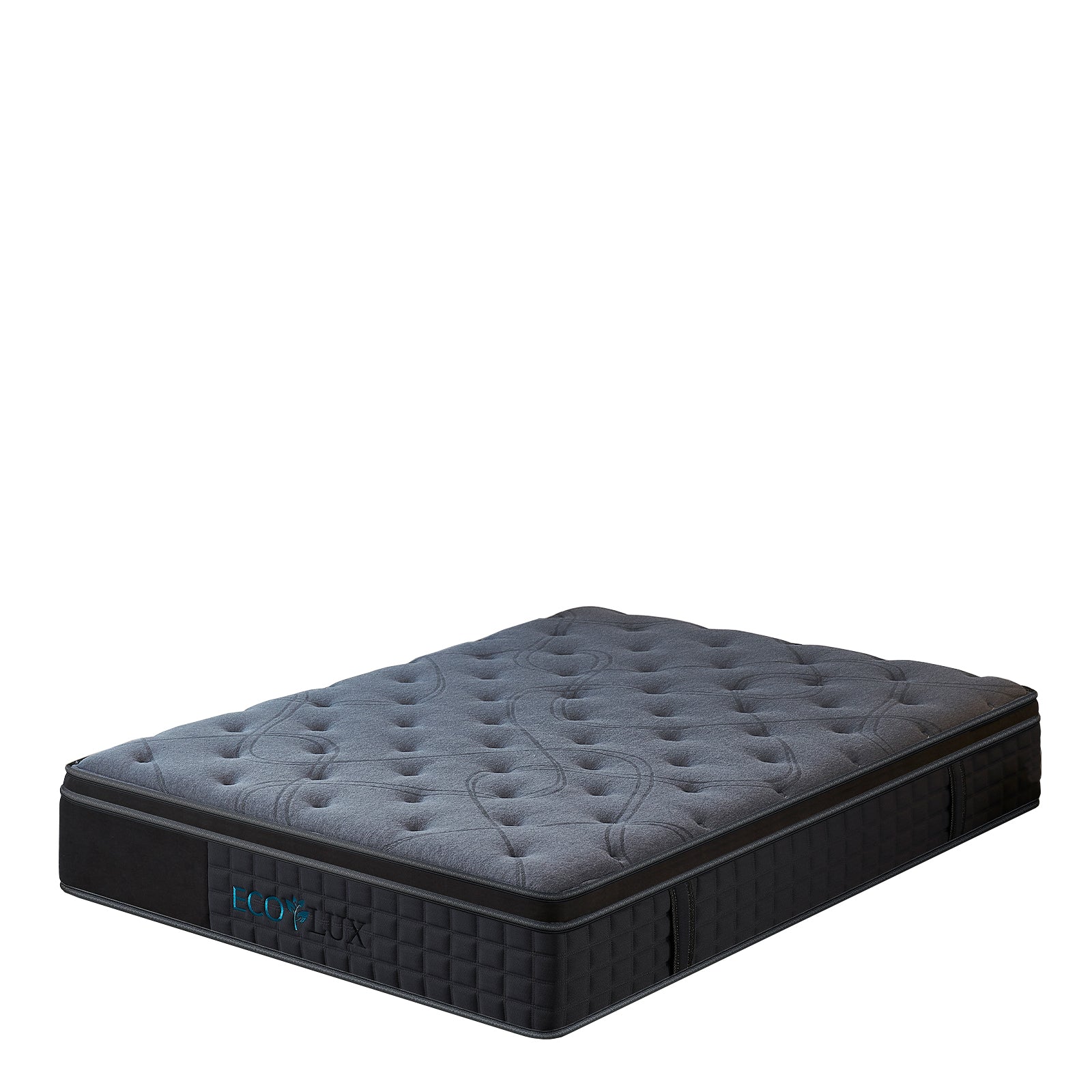 Eco Lux Euro Top 7 -Zone Pocket Spring Mattress Plush Edge Support Medium Firm - Single-0