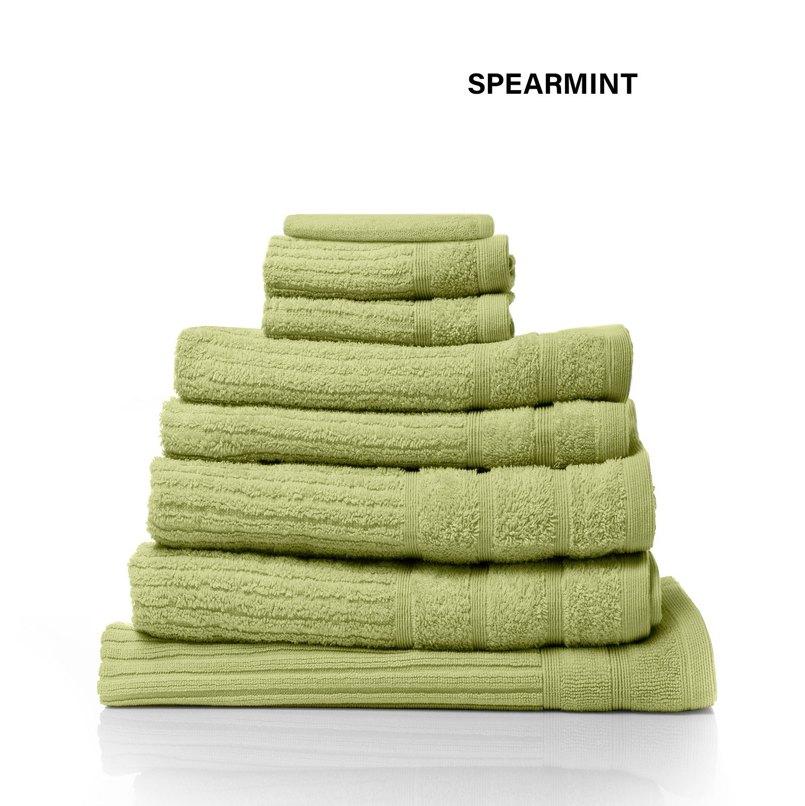 Royal Comfort Eden Egyptian Cotton 600GSM 8 Piece Luxury Bath Towels Set - Spearmint-4