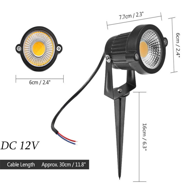 NNEDSZ 10X 12V LED waterproof Outdoor Garden Spotlights landscape light Lamp Yard Flood