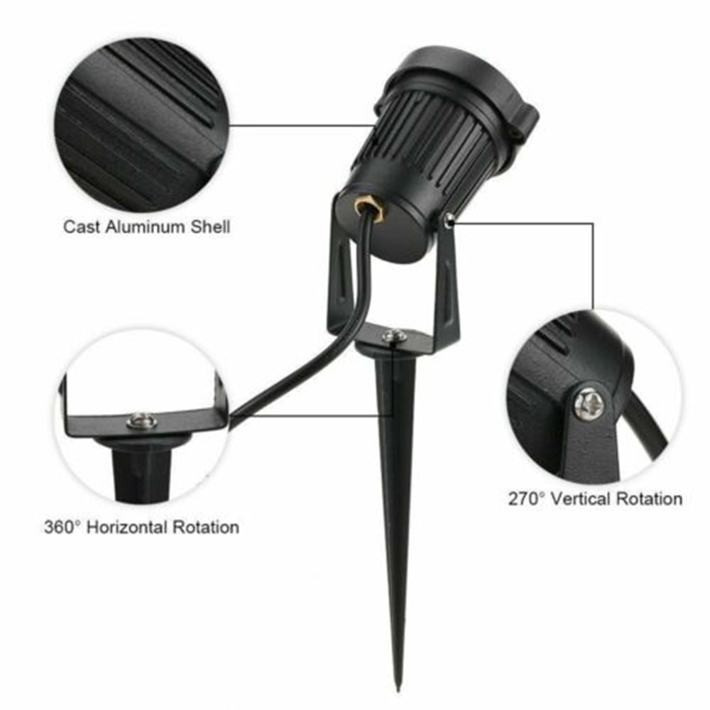 NNEDSZ 10X 12V LED waterproof Outdoor Garden Spotlights landscape light Lamp Yard Flood