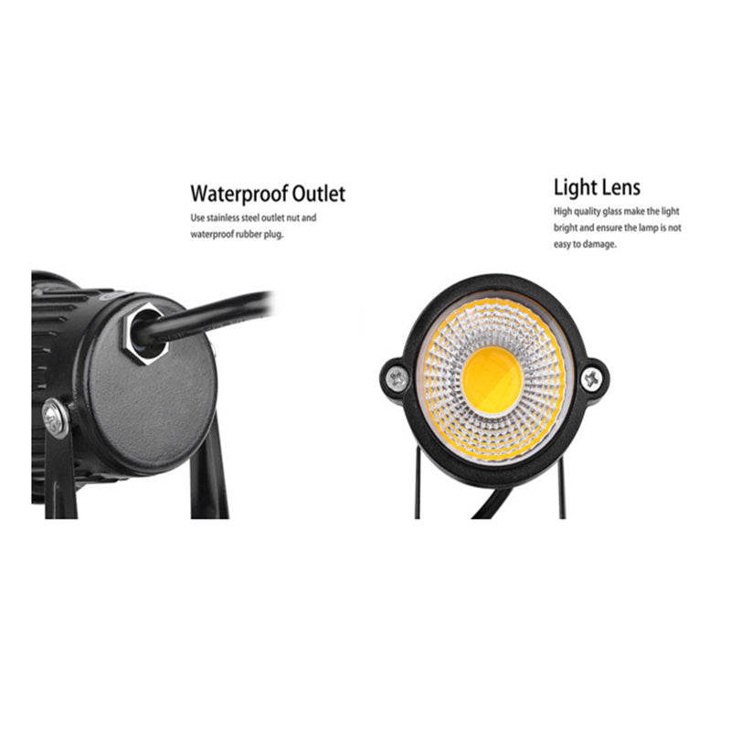 NNEDSZ 10X 12V LED waterproof Outdoor Garden Spotlights landscape light Lamp Yard Flood