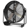 BAUMR-AG 42" 1067mm 660W Industrial Mobile Floor Drum Fan, Belt Drive, Tilting, Large, Commercial,  Heavy-duty Frame, EESS Certified-0