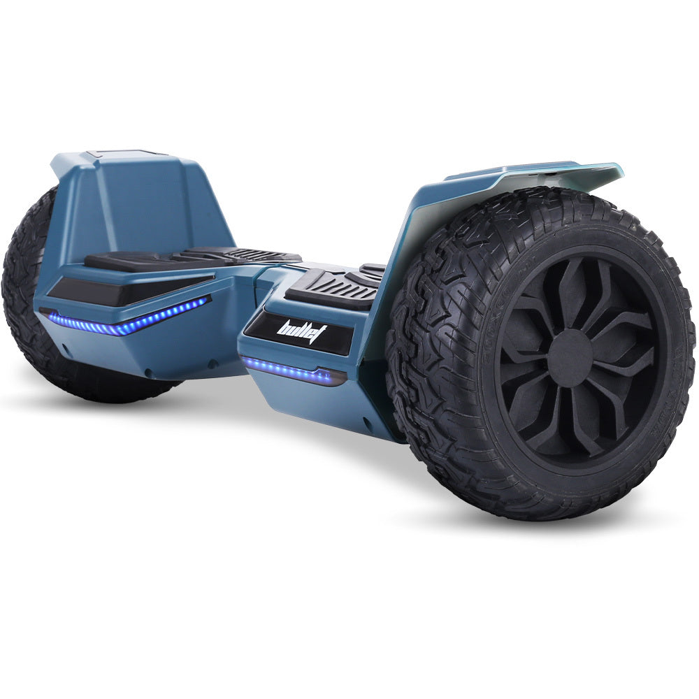 NNEDSZ Bullet SX-4500 Hoverboard Scooter, 8.5" Wheels, 700W Brushless, Superior Self Balancing System, UL Certified, LED Lights, Carry Bag, Navy Blue