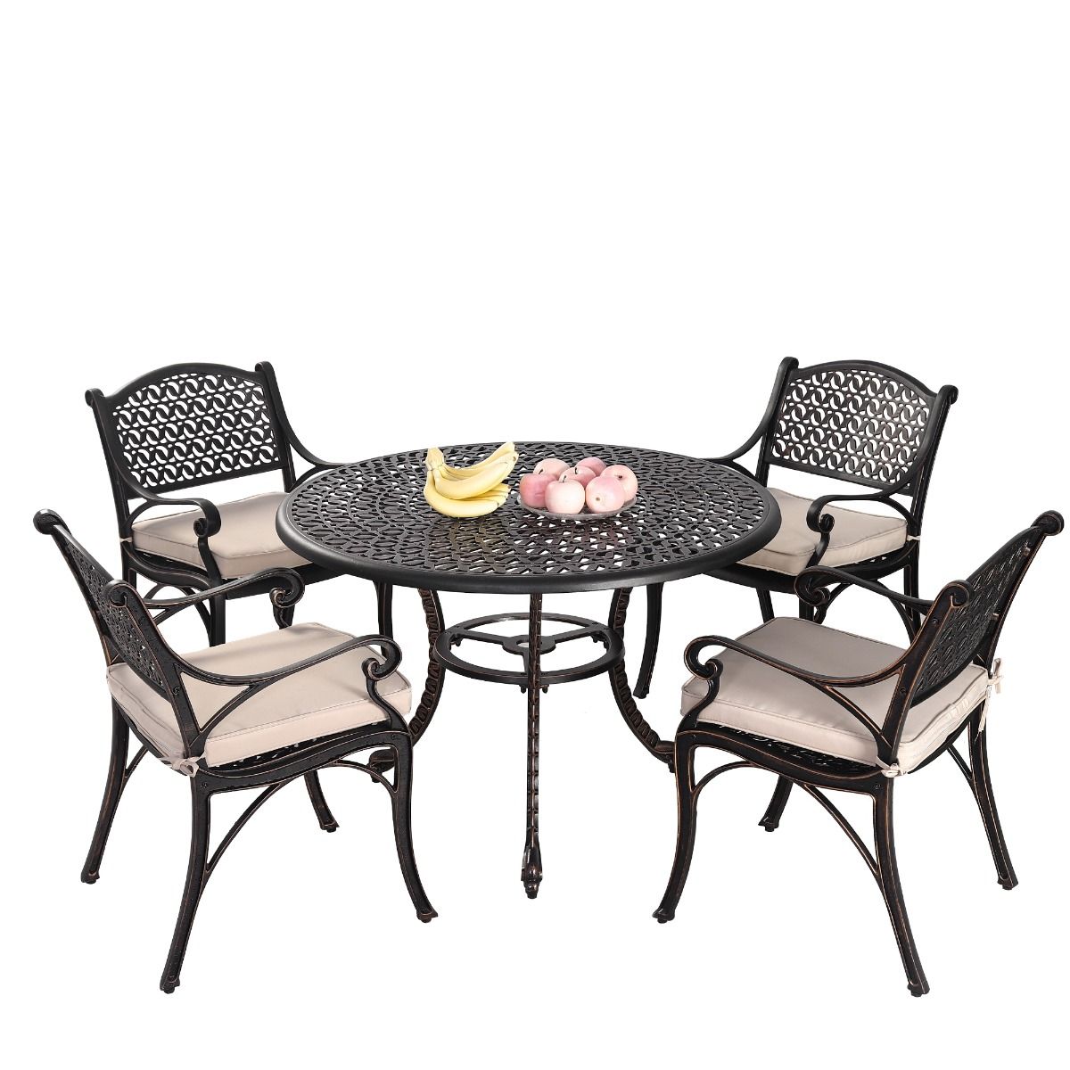 NNEDSZ Prato Cast Aluminium Dining Table