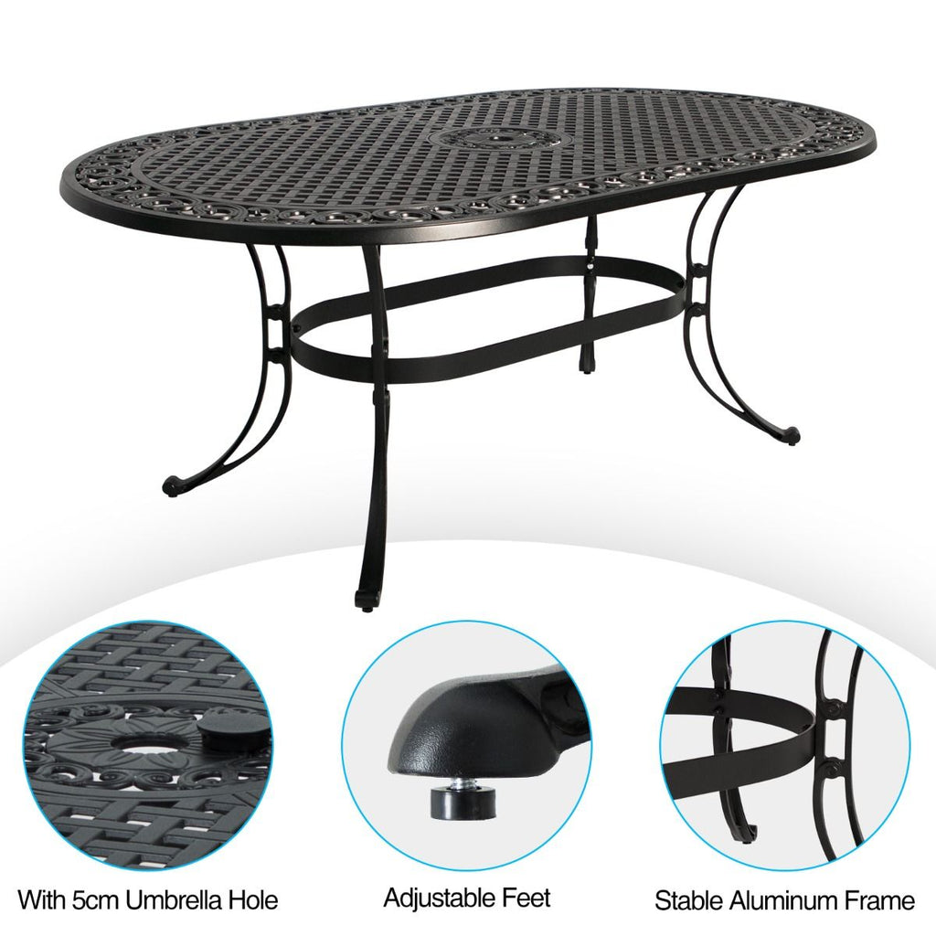 NNEDSZ Fiji oval dining table