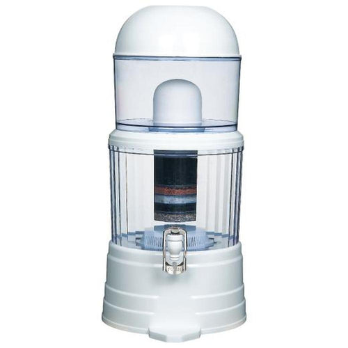 14L Benchtop 8 Stage Water Filter - Ceramic Carbon Mineral Stone Silica Purifier-0