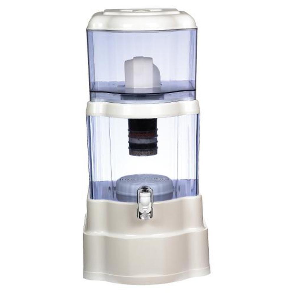 22L Benchtop 8 Stage Water Filter - Ceramic Carbon Mineral Stone Silica Purifier-0
