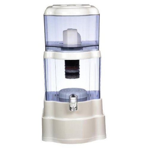 22L Benchtop 8 Stage Water Filter - Ceramic Carbon Mineral Stone Silica Purifier-0