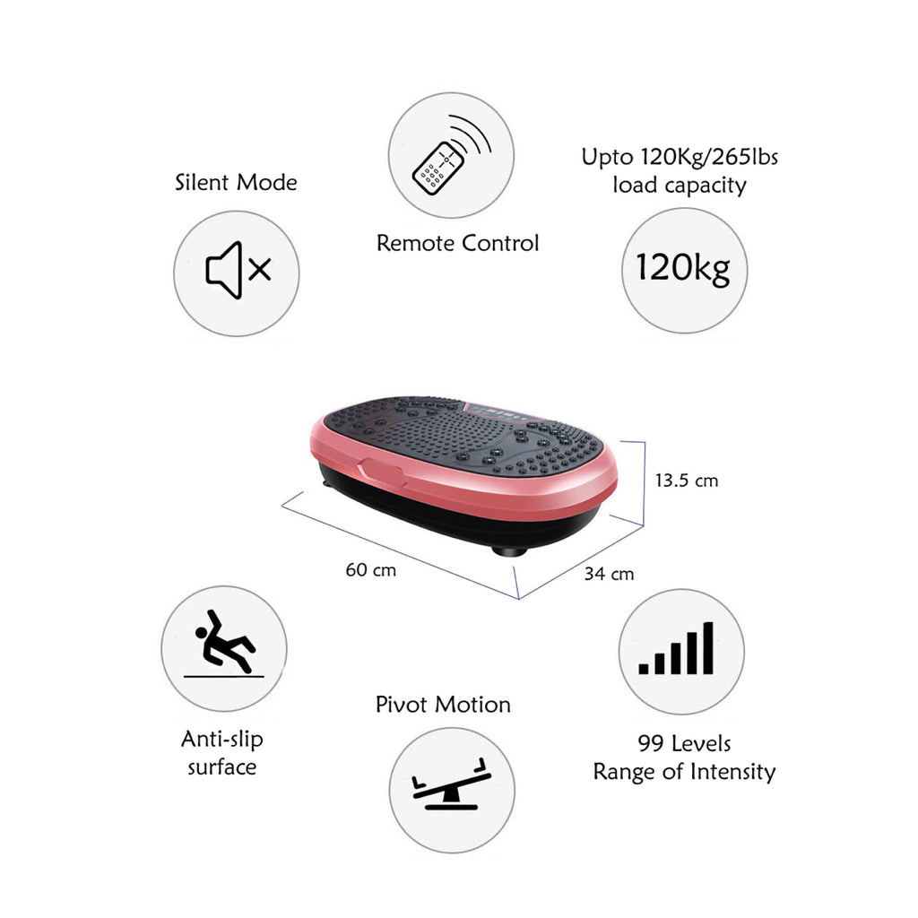 NNEDSZ Pink Mini Vibration Platform - Magnet Therapy Vibrating Machine Exercise Plate