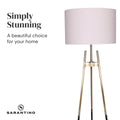 NNEDSZ Sarantino Metal Tripod Electric Floor Lamp Gradient Finish
